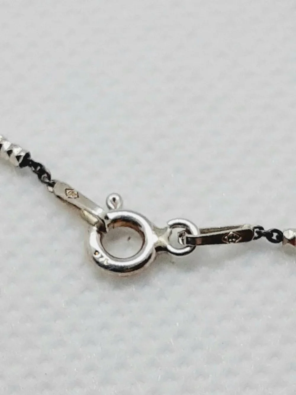 NEW 18 inch 925 silver oxidized fancy chain and textured heart pendant - Picture 4 of 11
